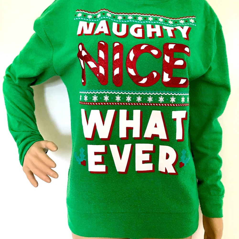 IMMEDIATE SHIPPING! Fun Christmas Sweater by 'No Boundaries' WILL SHIP SAME DAY!